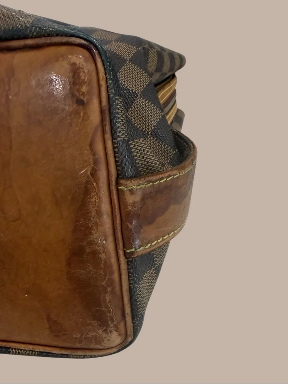 Louis Vuitton Limited Edition Centenaire Damier Columbine Zip Shoulder Bag